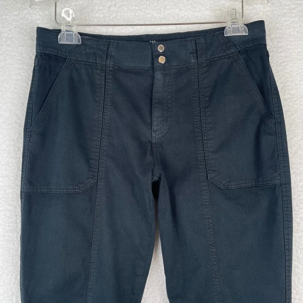 White House Black Market Pret-A-Pedi Slim Mid Rise Pants Navy  Size 6